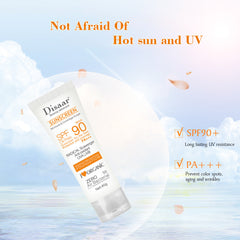 Dissar sunscreen brightens skin tone