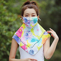 Sunscreen mask scarves