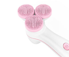 Three round 3D silicone cleansing instrument