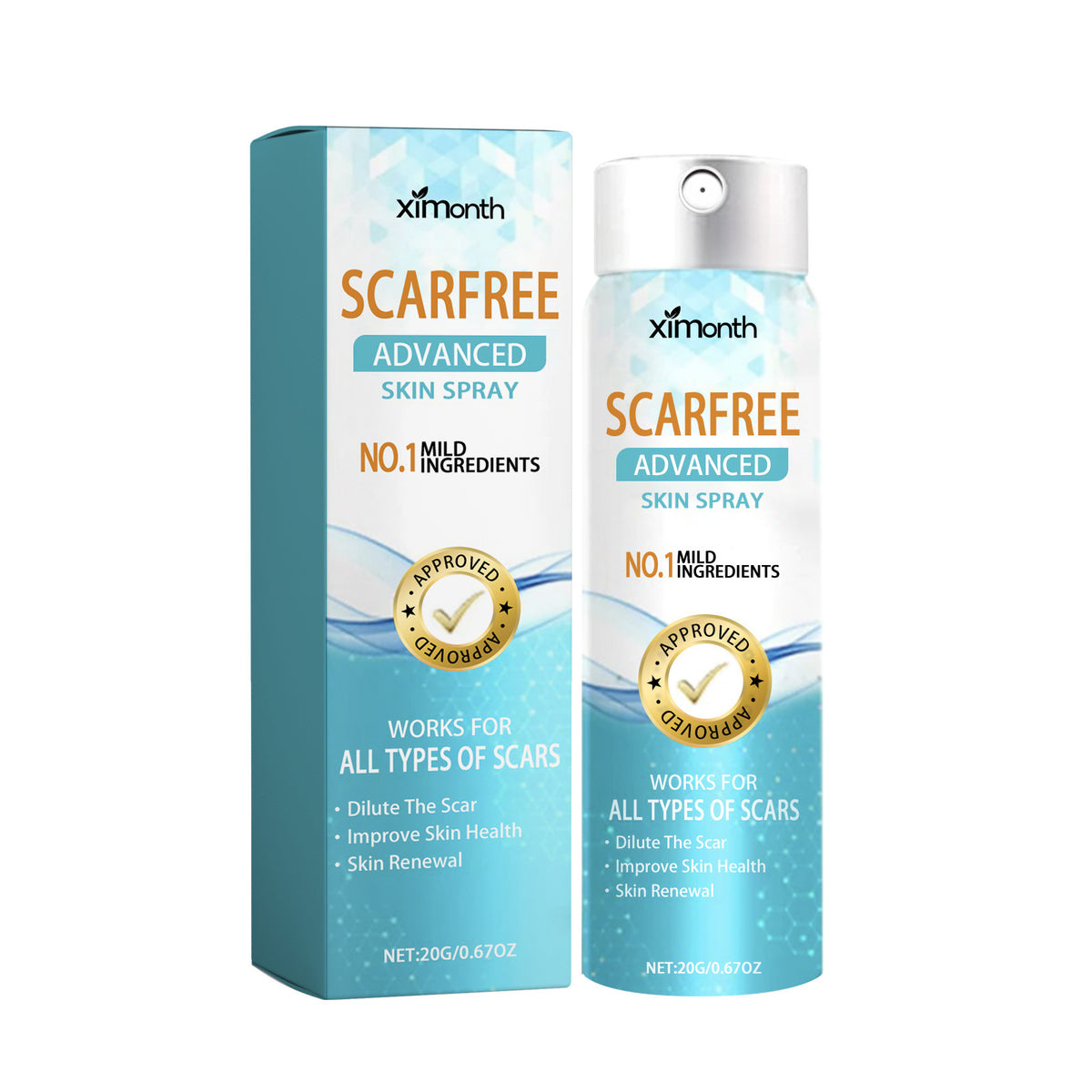 Lighten Scar Care Spray On Body Skin