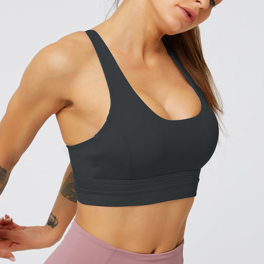 Shockproof yoga bra